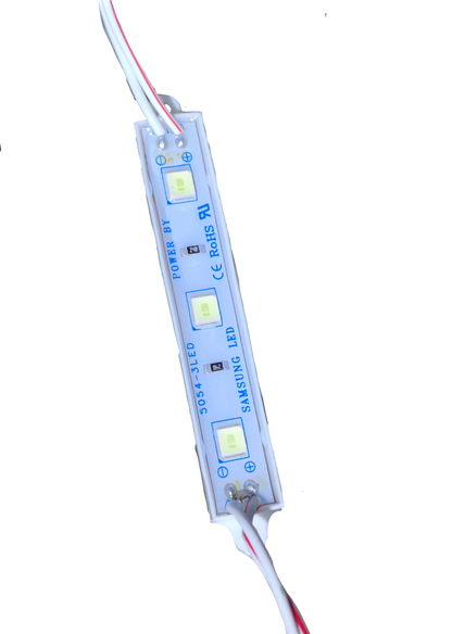 12V LED module daylight 6500K with three LED chips and white wiring from China