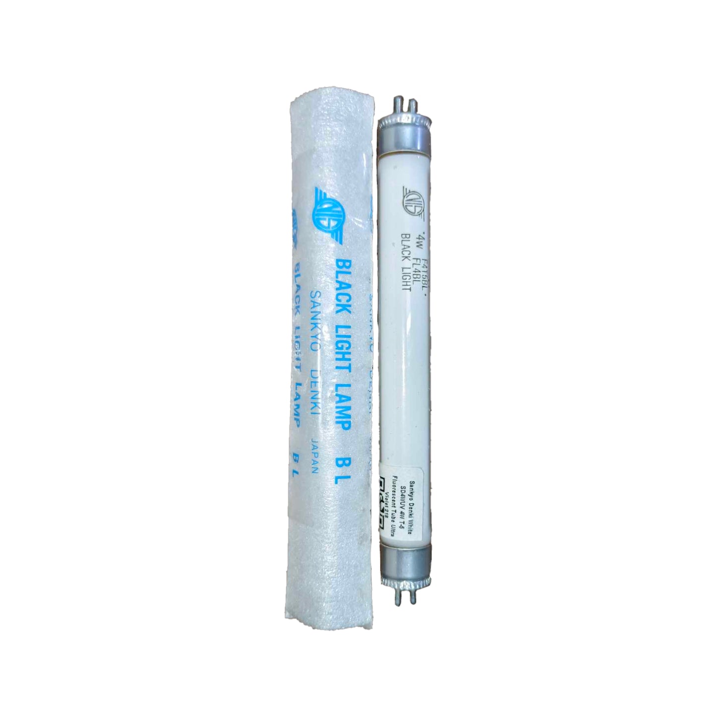 Sankyo Denki 4W T5 Ultraviolet Fluorescent Tube with protective packaging for enhanced safety