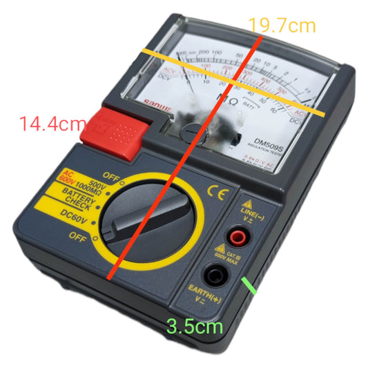 Sanwa Analog Insulation Tester DM509S Resistance Tester 500V AC