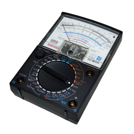 SANWA YX-361TR multi-tester with analog display for measuring voltage and current