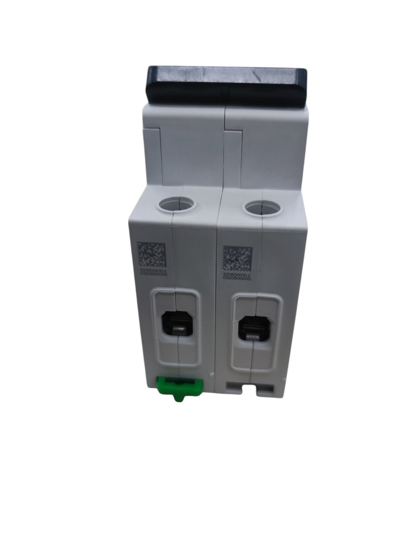 Schneider 10A 2 pole miniature circuit breaker in gray for electrical protection