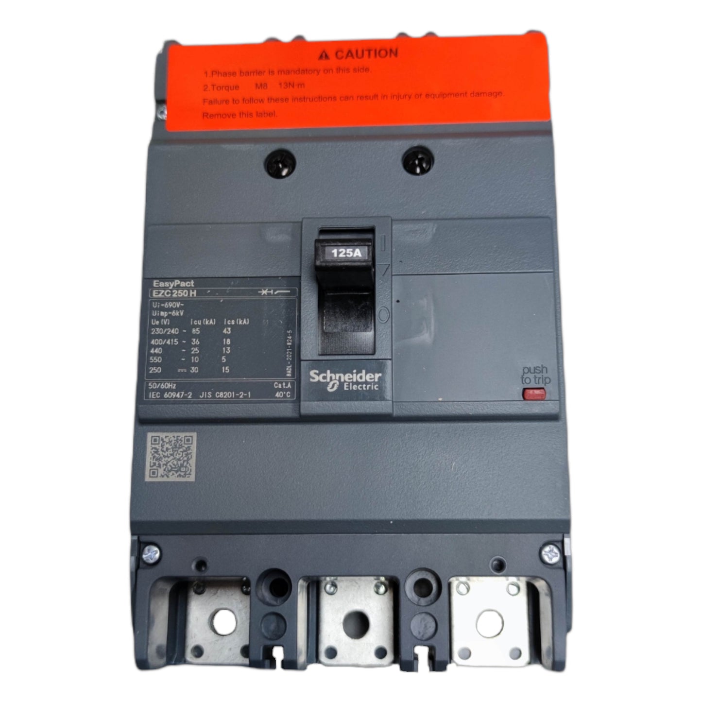 Schneider 125A 3 Pole Industrial Circuit Breaker for reliable electrical protection