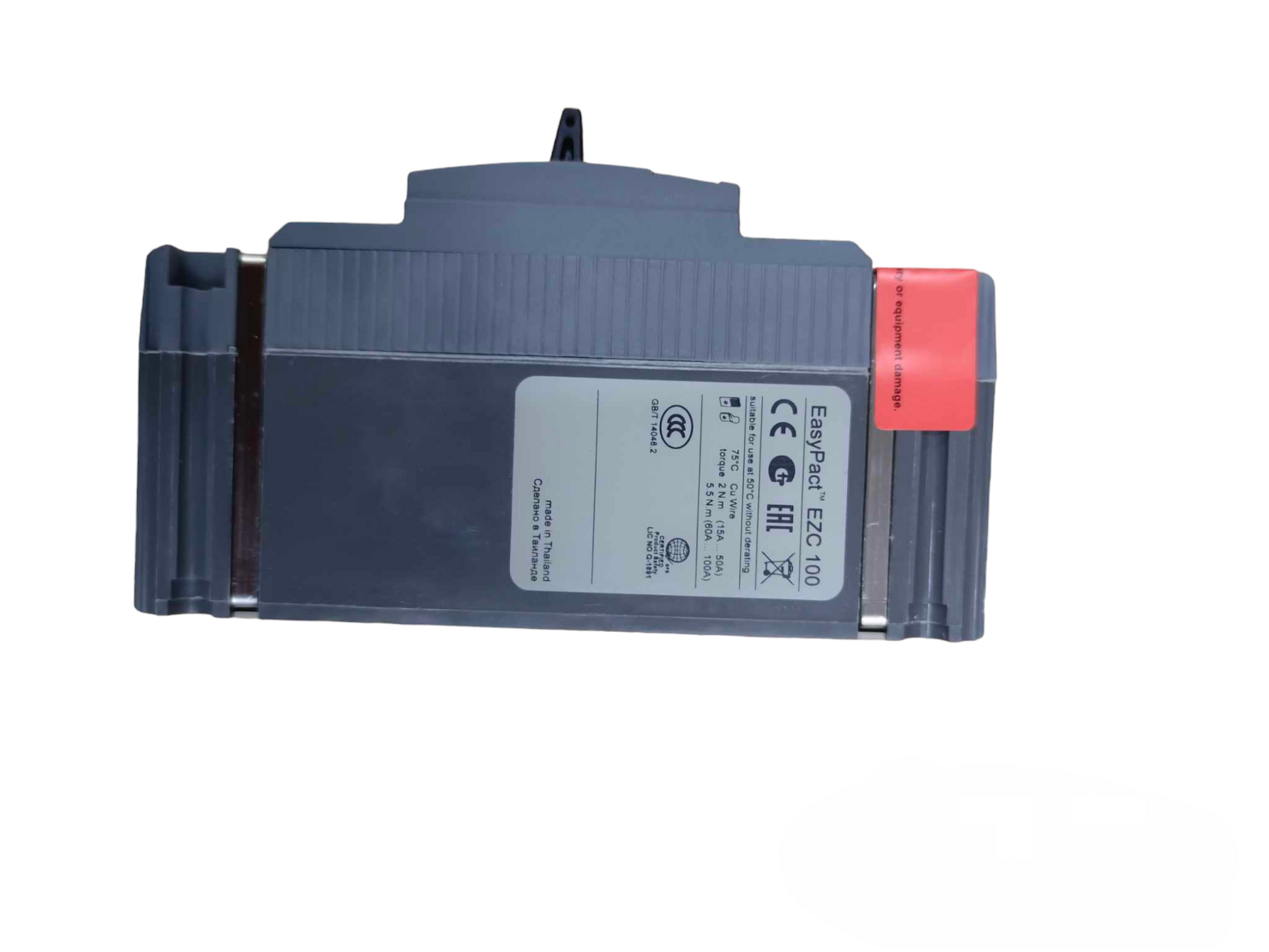 Schneider 15A 1 Pole Industrial Circuit Breaker 25KAIC electrical component with label details