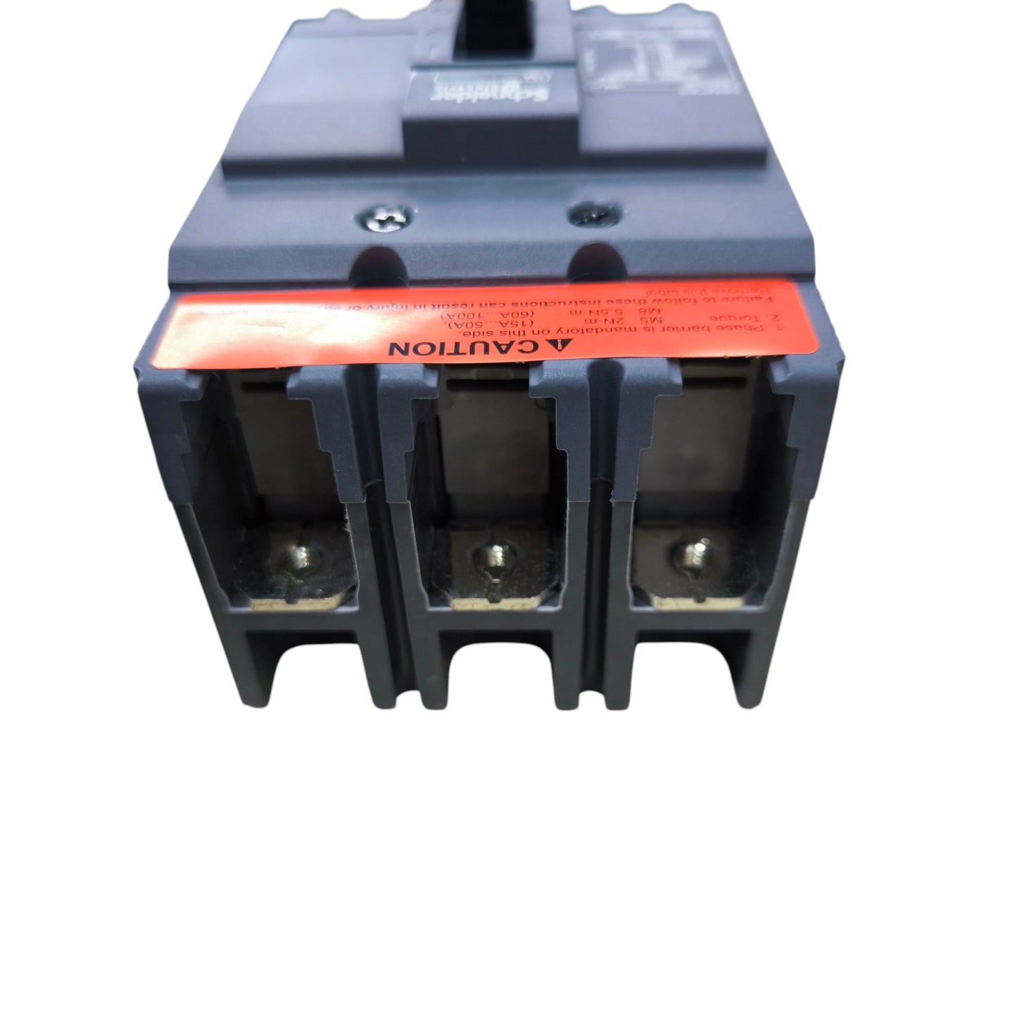 Schneider 15A MCCB industrial circuit breaker with three terminals for electrical safety