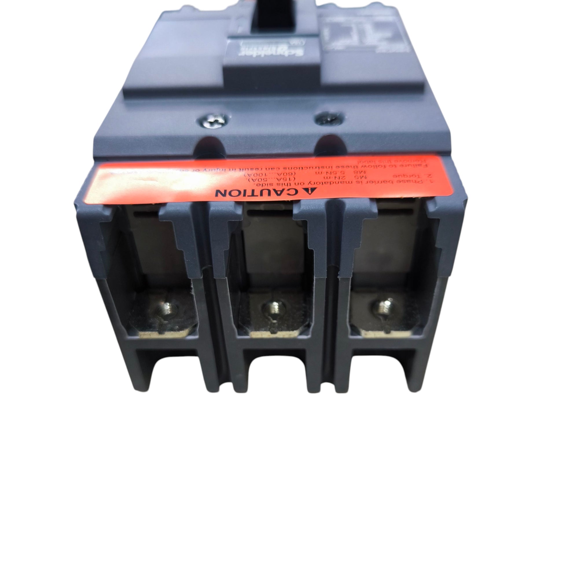 Schneider 15A MCCB industrial circuit breaker with three terminals for electrical safety