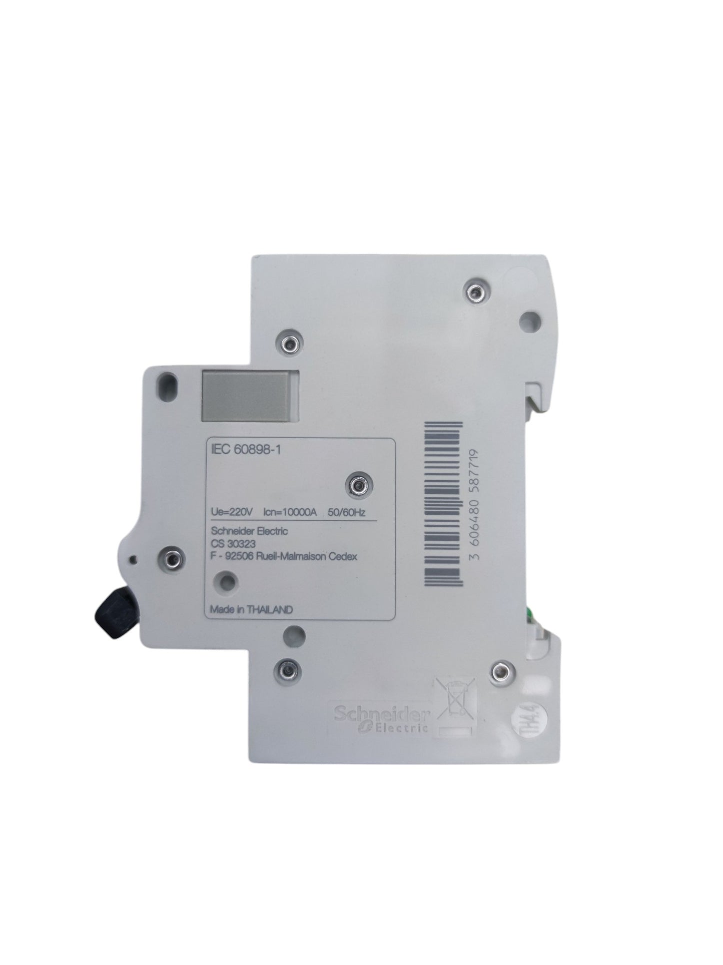 Schneider 32A 2 Pole Miniature Circuit Breaker electrical component with technical label