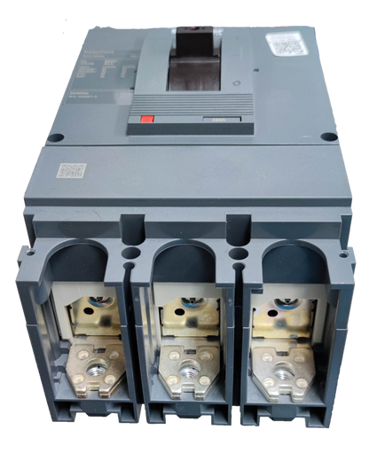 Schneider 350A 3 Pole Industrial Circuit Breaker with durable metal contacts and secure mounting base