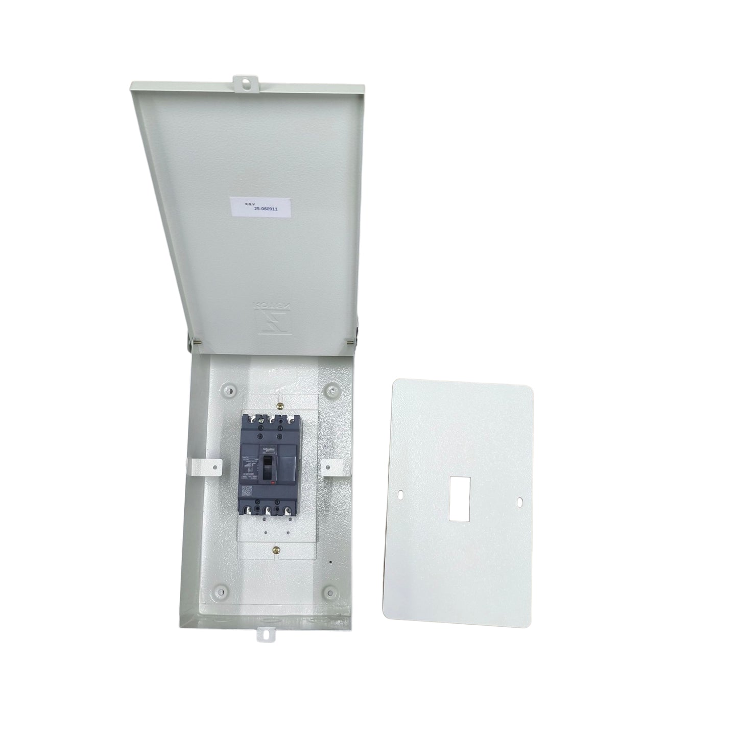 Schneider 50A MCCB with Nema 3R enclosure, featuring durable protection for electrical circuits