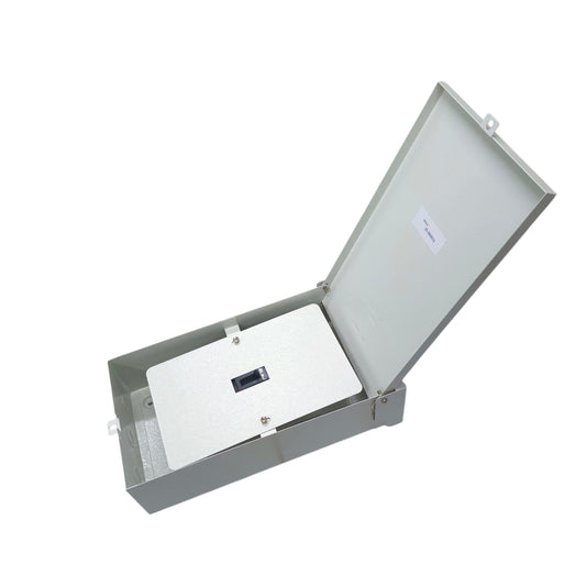 Schneider 60A MCCB weatherproof outdoor enclosure for electrical protection and safety