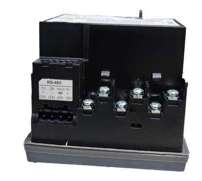 Schneider digital power meter black electrical trade tool with RS-485 connection and terminal screws