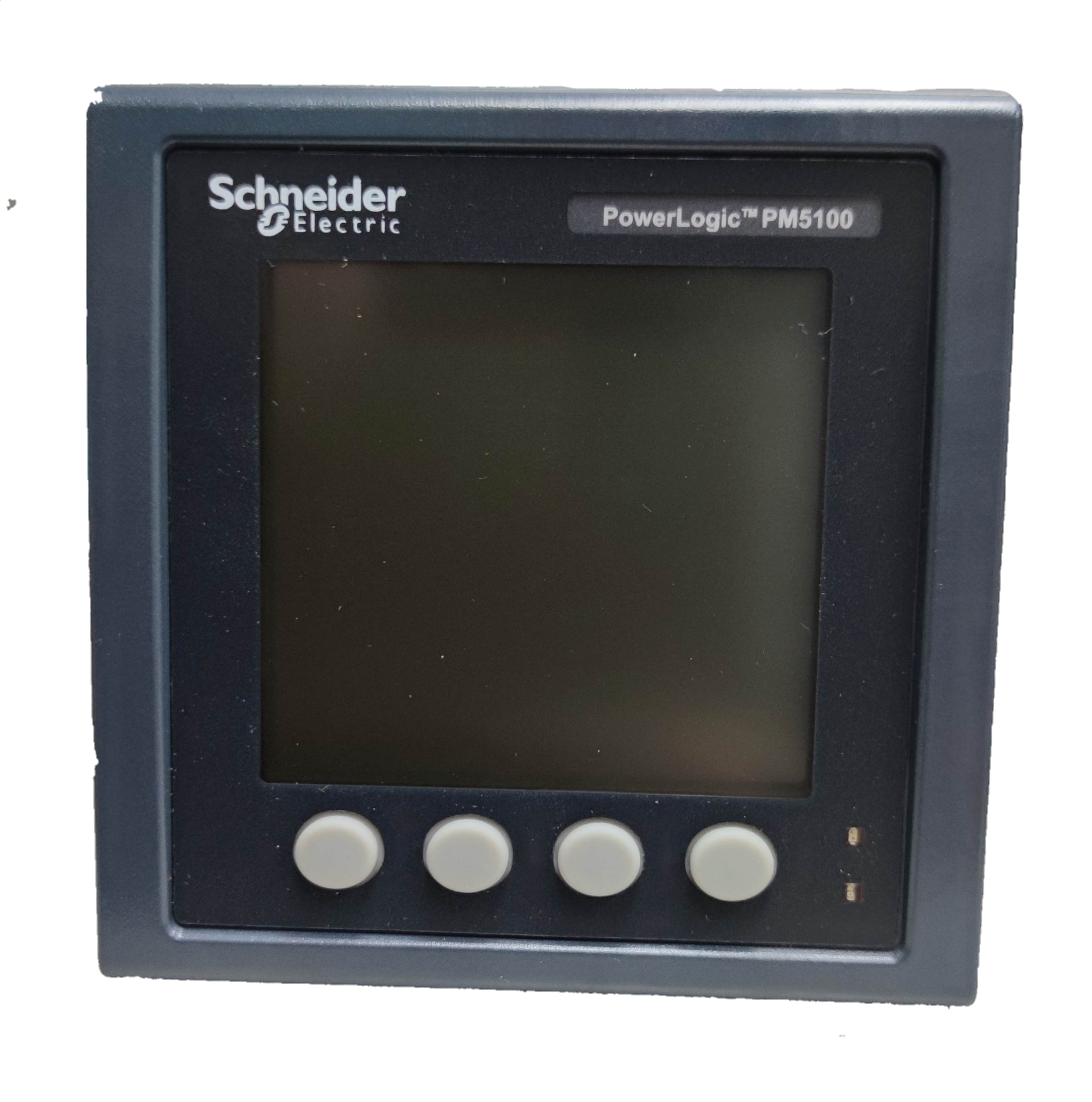 Schneider digital power meter PowerLogic PM5100 with black display and four control buttons