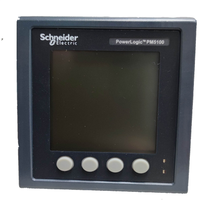 Schneider digital power meter PowerLogic PM5100 with black display and four control buttons