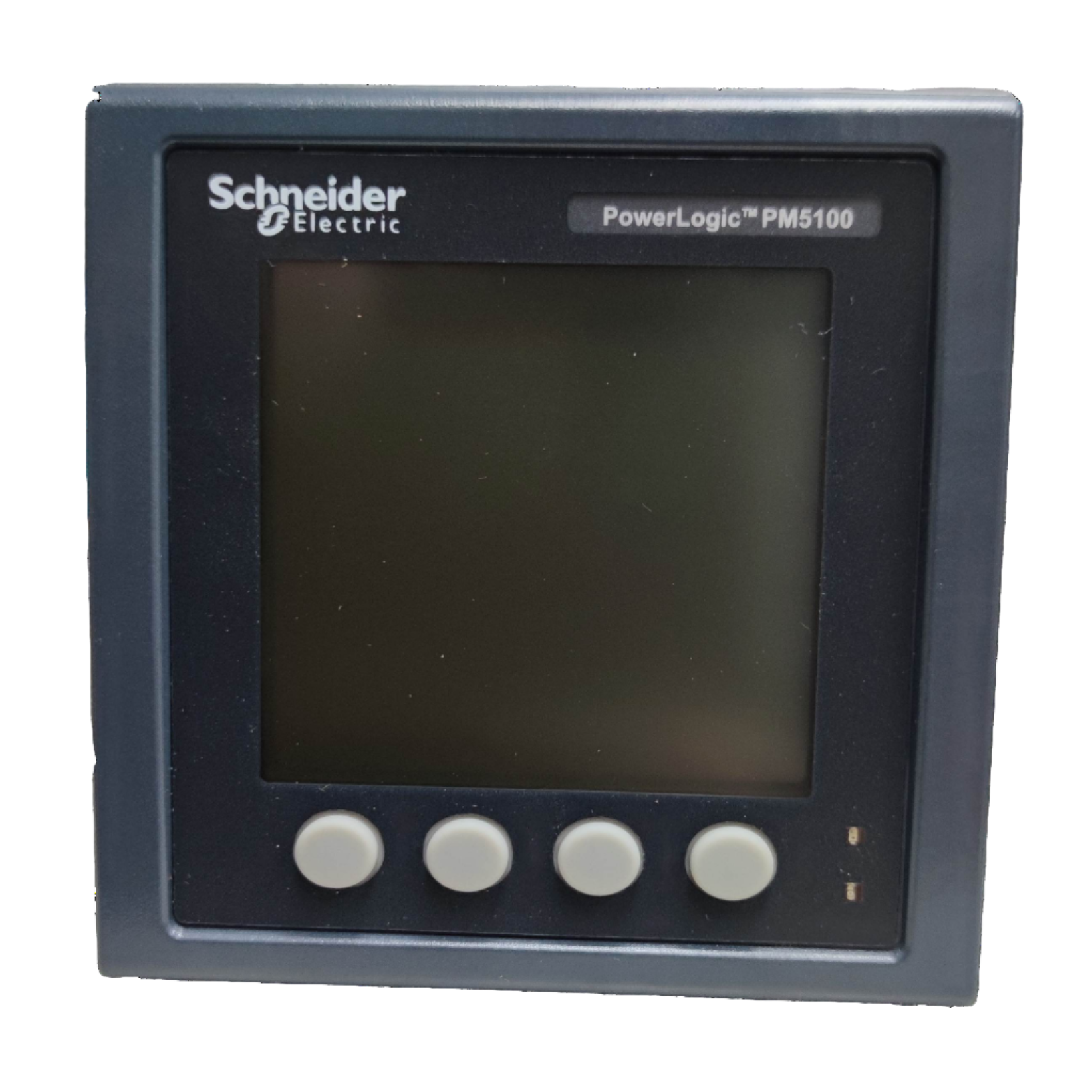 Schneider digital power meter PowerLogic PM5100 with a large display and control buttons for electrical monitoring
