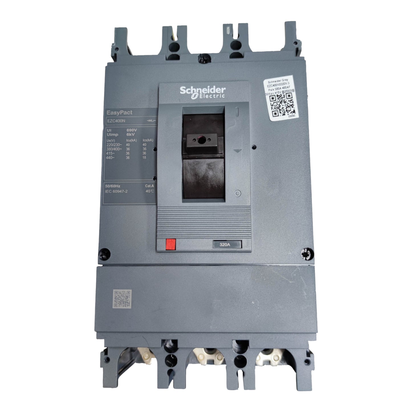 Schneider 320A 3 Pole Industrial Circuit Breaker with easy access and quality construction
