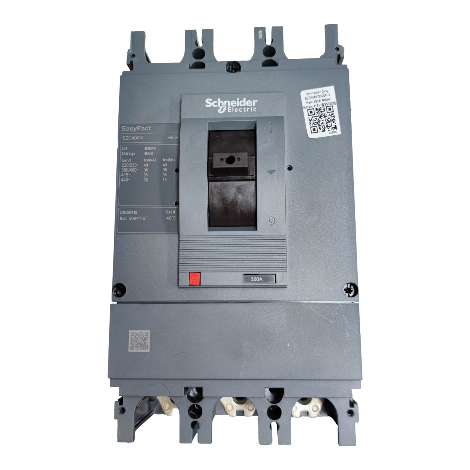 Schneider 320A 3 Pole Industrial Circuit Breaker with easy access and quality construction