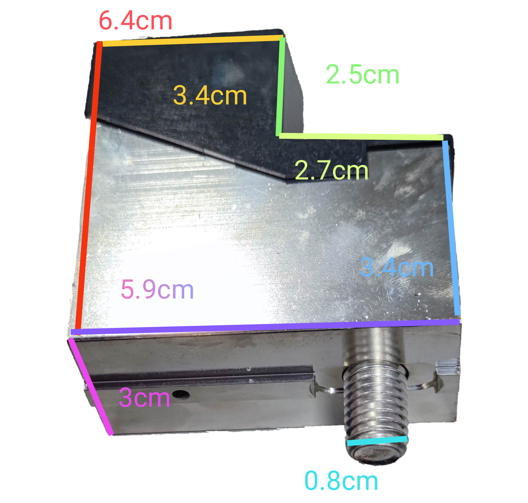 Schneider EZC400N Ampere Frame with detailed dimensions for electrical circuit applications