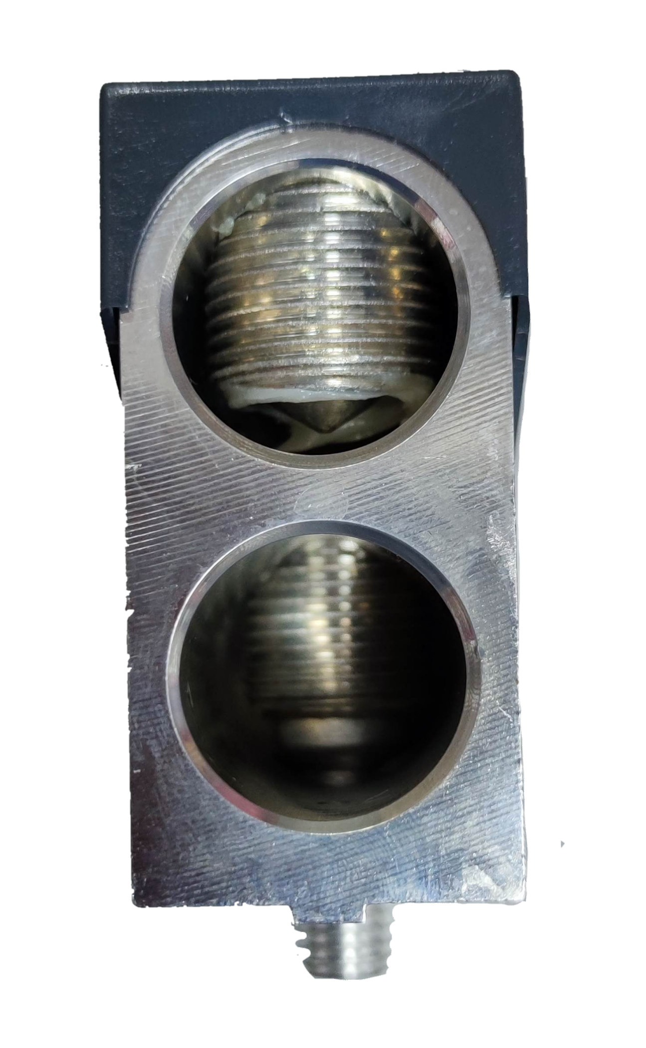 Schneider EZC400N Ampere Frame with dual threaded ports for electrical circuitry applications