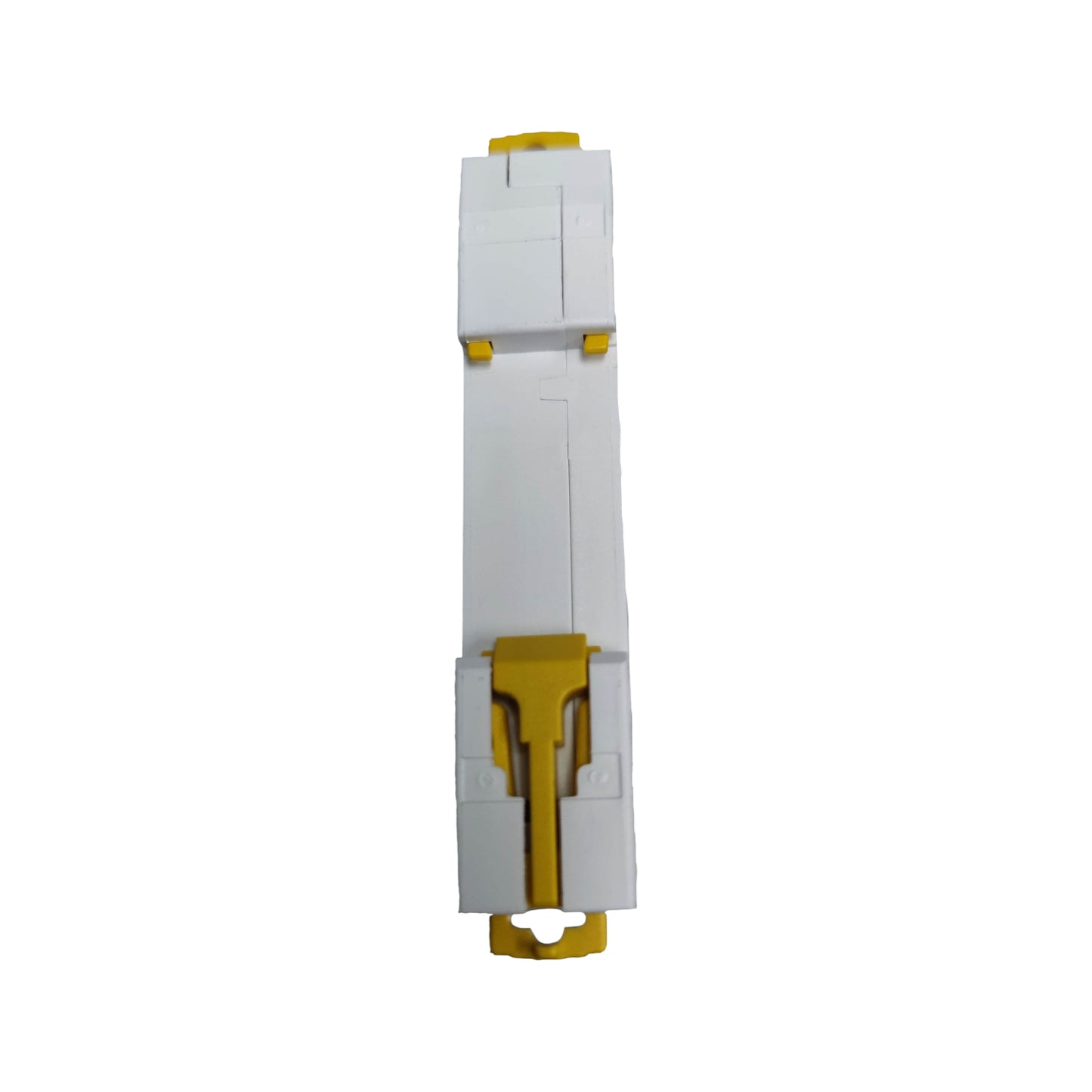 Schneider Miniature Circuit Breaker 20A 1 Pole in white and yellow design for electrical safety