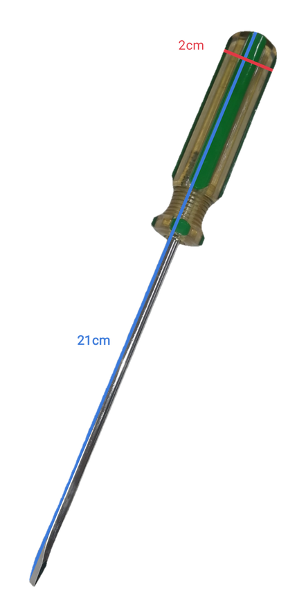 Screw Driver Made in Japan Rubicon with a 21cm long shaft and ergonomic handle for ease of use