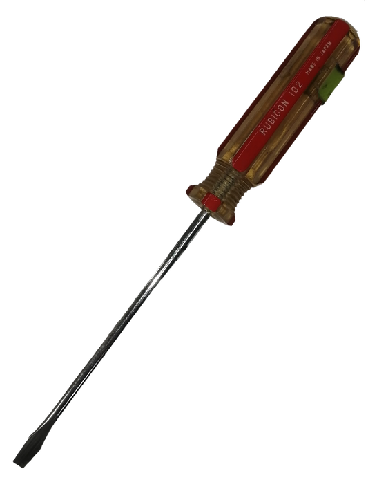 Screw Driver Made in Japan Rubicon with a durable handle and metal shaft for precision work