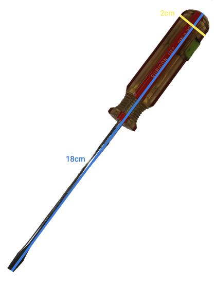 Screw Driver Made in Japan Rubicon with a 18cm shaft and comfortable grip for precise work