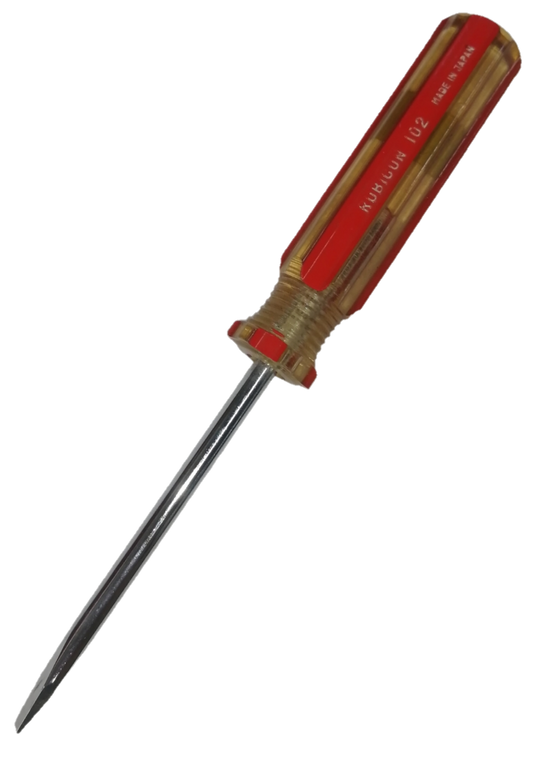 Screw Driver Made in Japan Rubicon with a durable red handle and precision blade