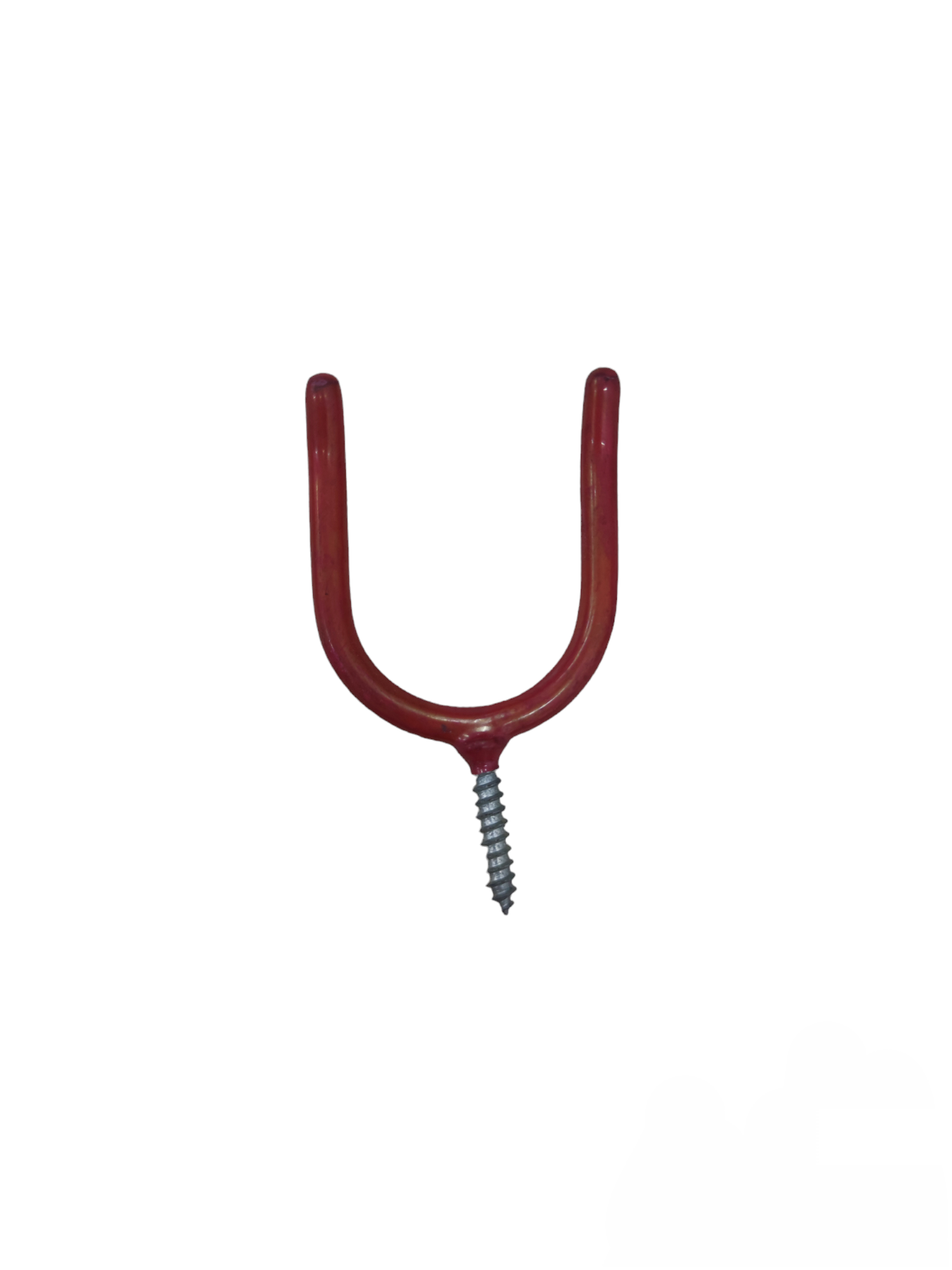 Red Screw Holder U Shape with metal screw for easy wall mounting hand tool accessory