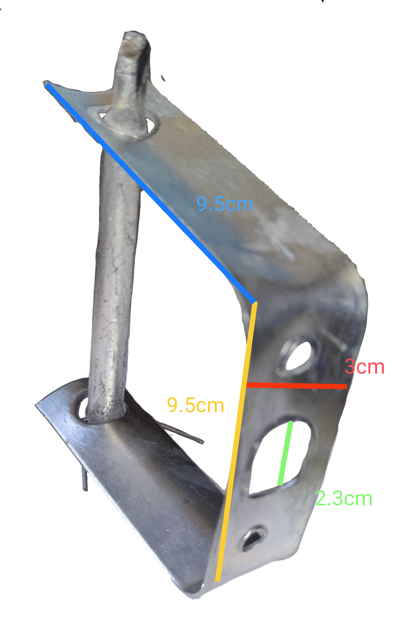 Secondary Rack 1 Wire electrical circuitry part metal bracket with mounting holes from Electx Electrical Supply