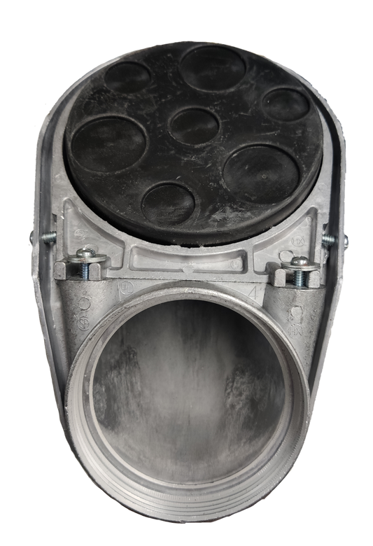 Electx Electrical Supply Service Entrance Cap 114mm with metal body and rubber sealing cover