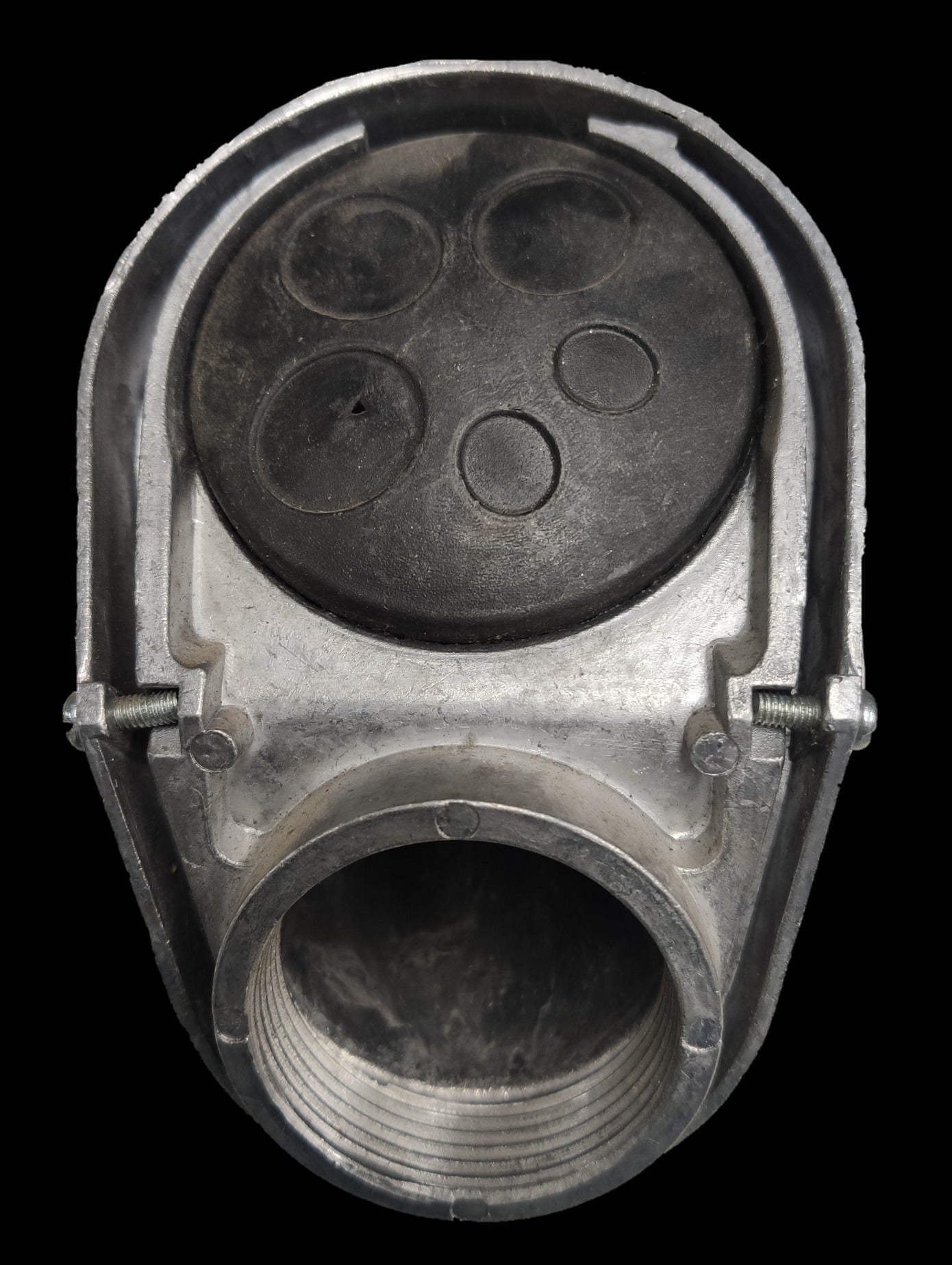 Electx Electrical Supply Service Entrance Cap 58mm with metal and rubber components for electrical circuitry