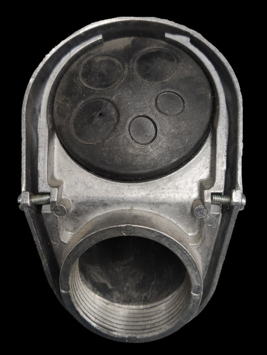 Electx Electrical Supply Service Entrance Cap 58mm with metal and rubber components for electrical circuitry