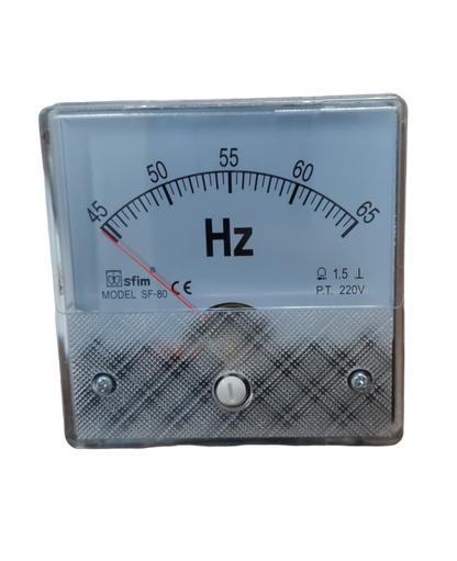 3x3 Hz Meter 220V Panel Meter with analog dial measuring frequency from 45 to 65 Hz