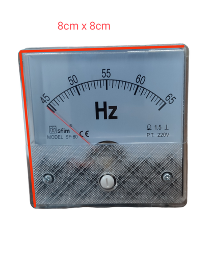 3x3 Hz Meter 220V Panel Meter with analog dial frequency display and metal casing