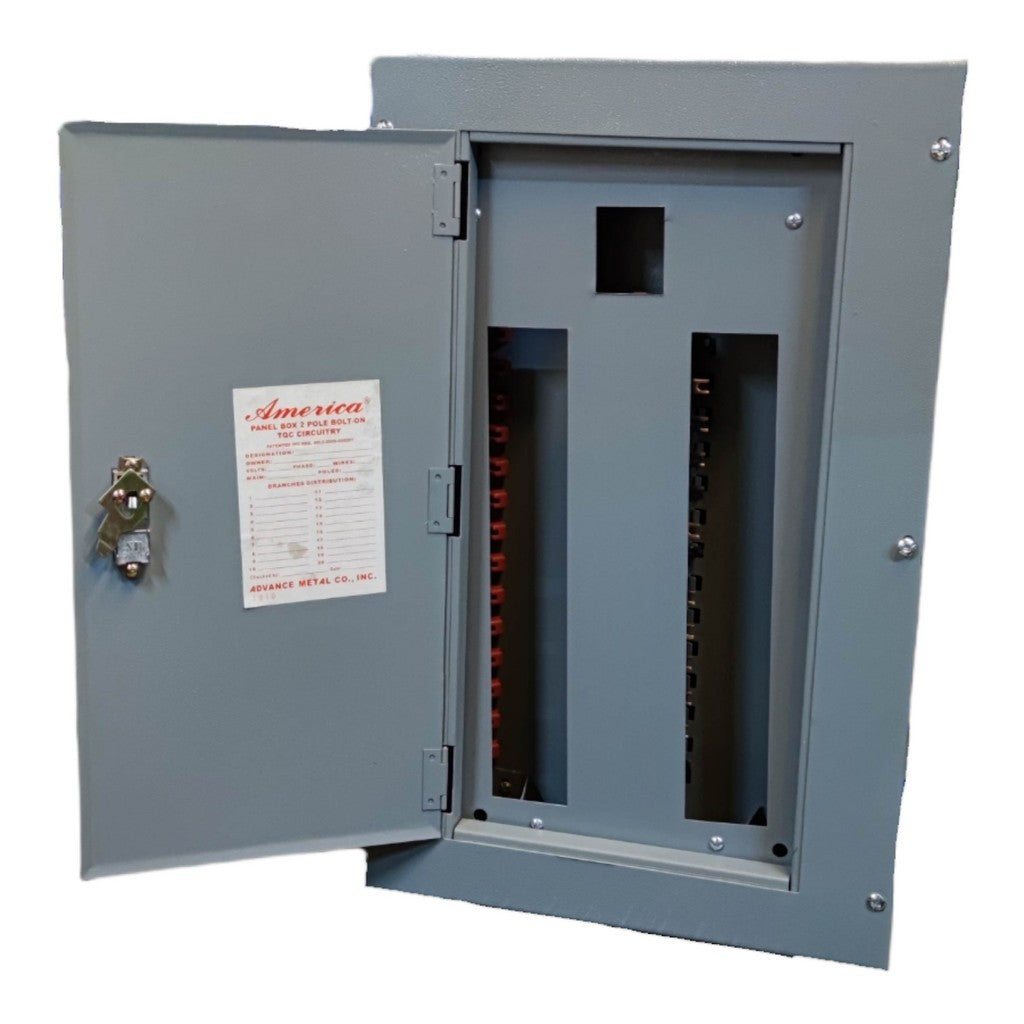 America Panel Board 2 Pole Bolt on TQC Center Main 14 Branches 2 Pole TQC Bolt on Circuit Breakers