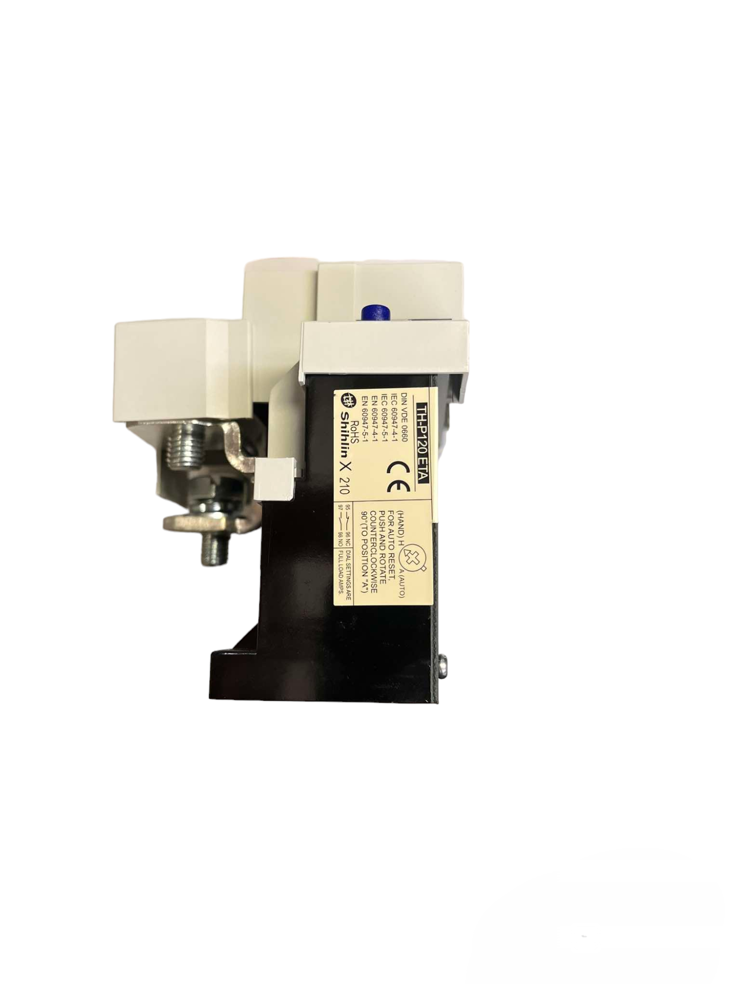 Shihilin overload relay S-P125T S-P100T with black base and white top for electrical protection