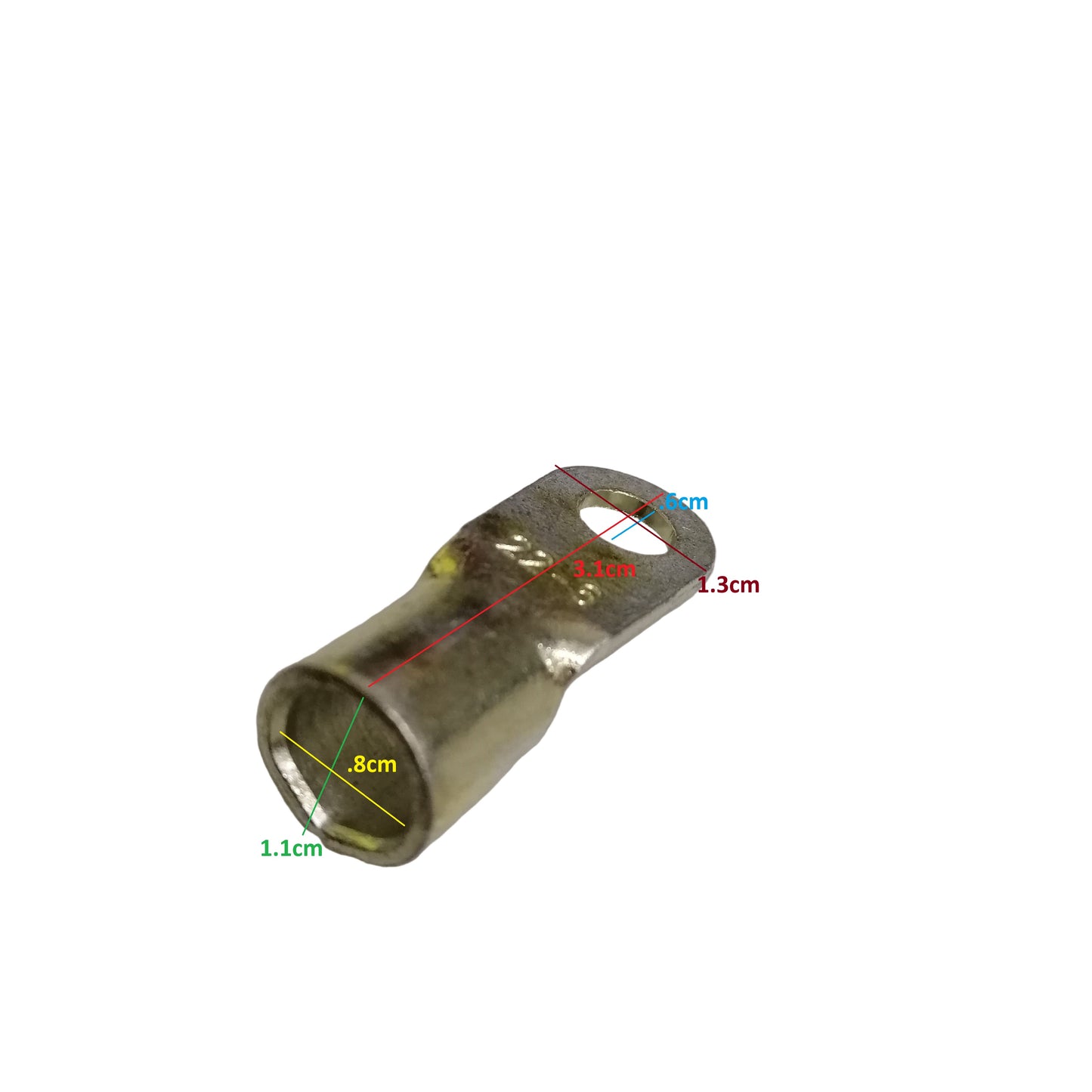 Local Short Barrel 1 Hole Terminal Lugs for 22mm² to 30mm² Wire size 6mm stud size