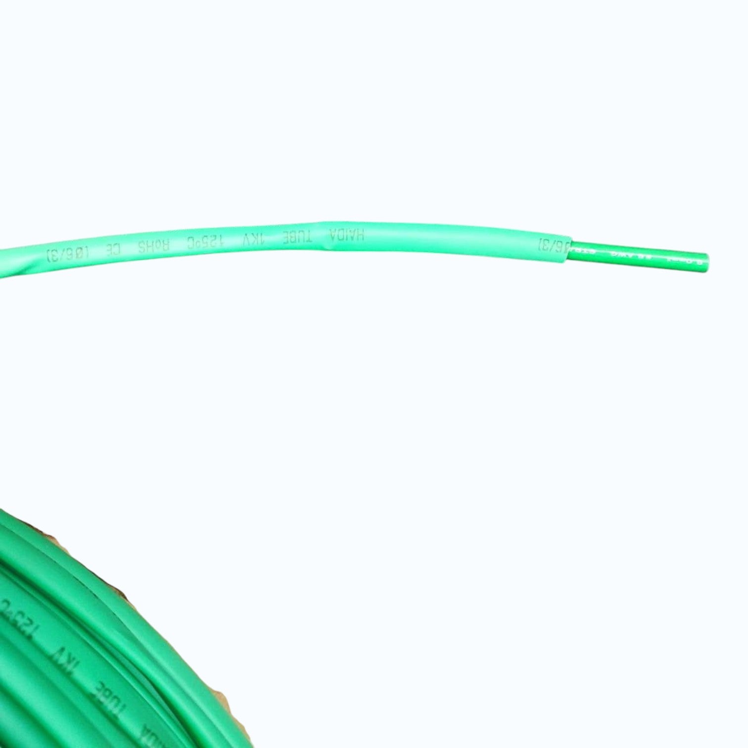 shrinkabe tube 6mm showing 8.0mm wire inside