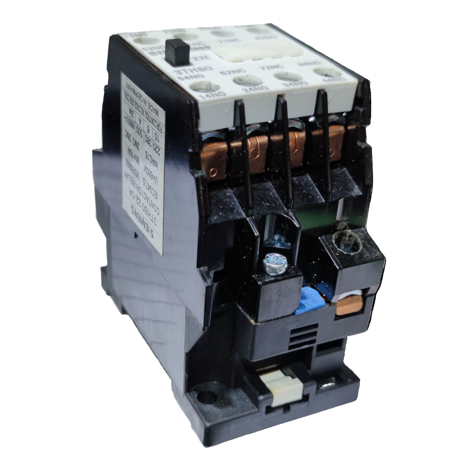 Siemens Magnetic Contactor 10A 2NO 2NC 220V with robust construction for reliable electrical control