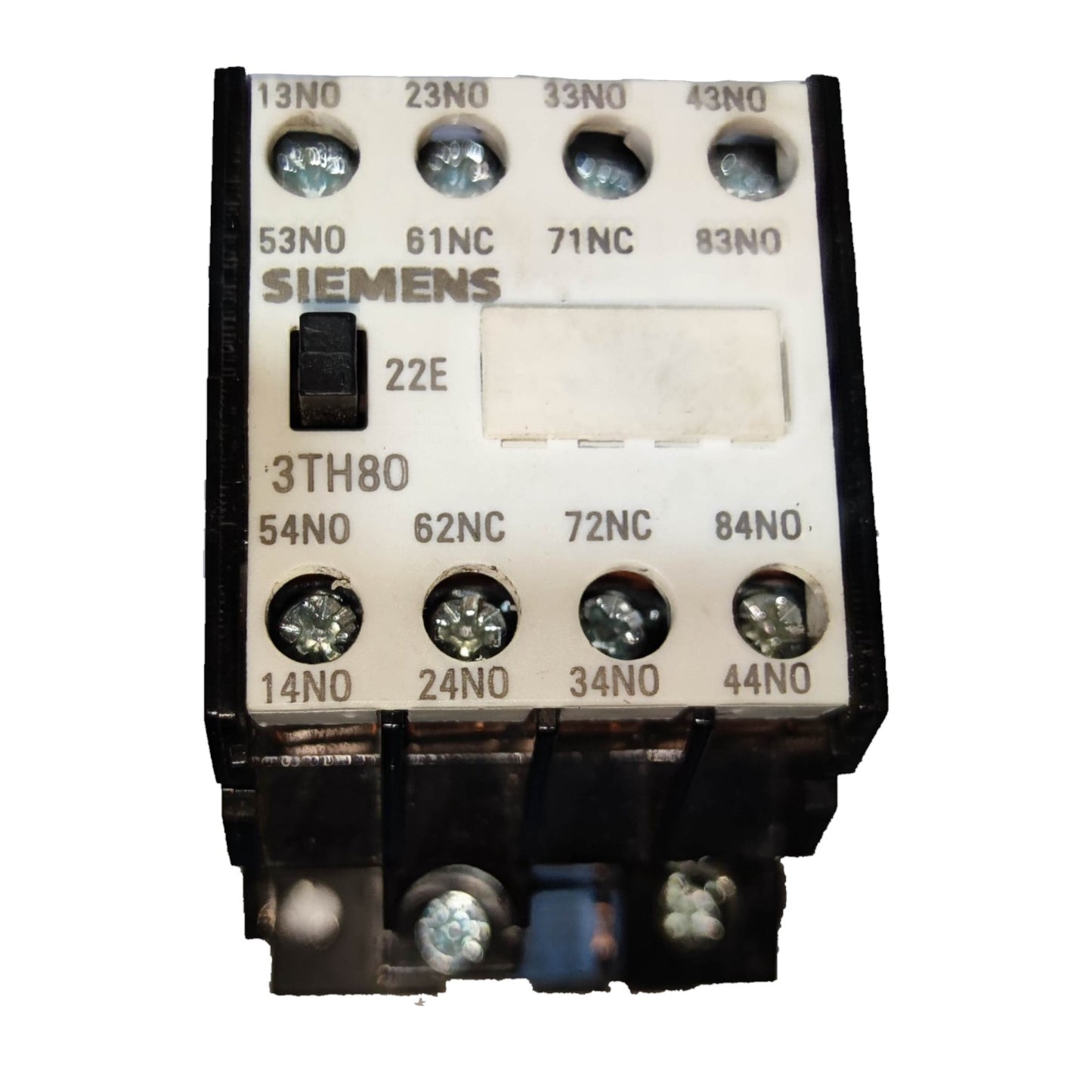 Siemens Magnetic Contactor 10A 2NO 2NC 220V with multiple terminal connections for reliable electrical controls