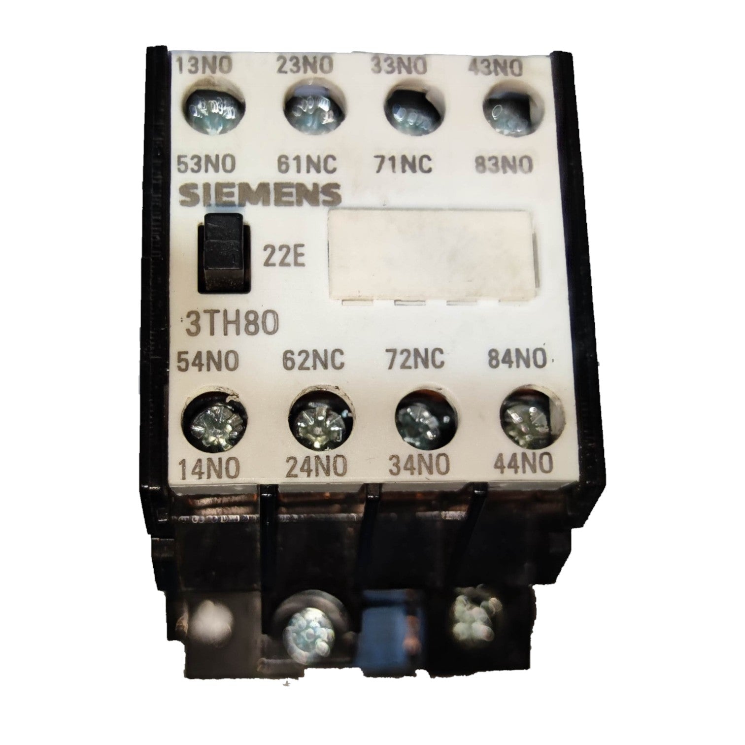 Siemens Magnetic Contactor 10A 2NO 2NC 220V with multiple terminal connections for reliable electrical controls
