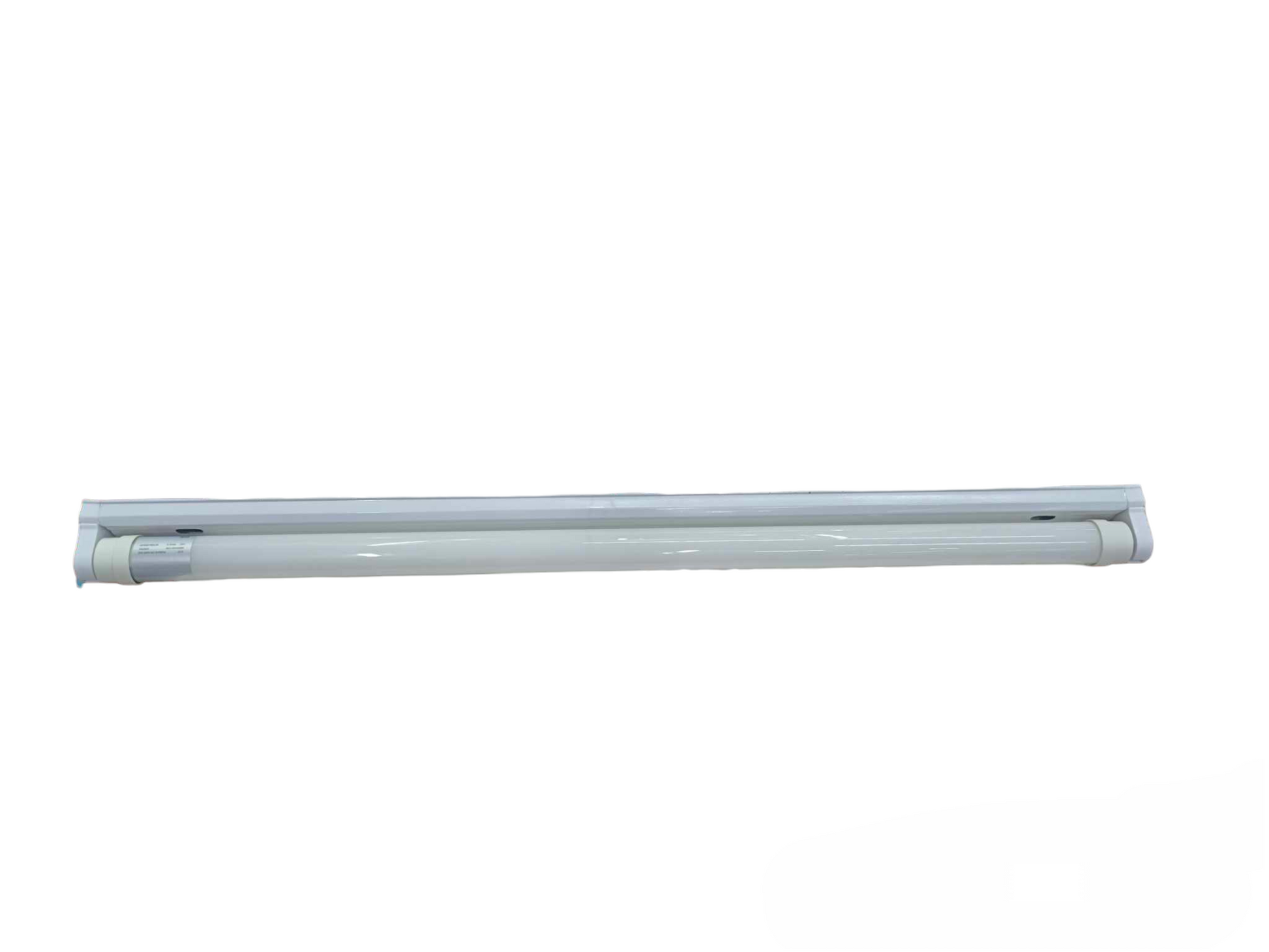 Ecolum single ended LED fluorescent tube 220V with white housing for efficient lighting