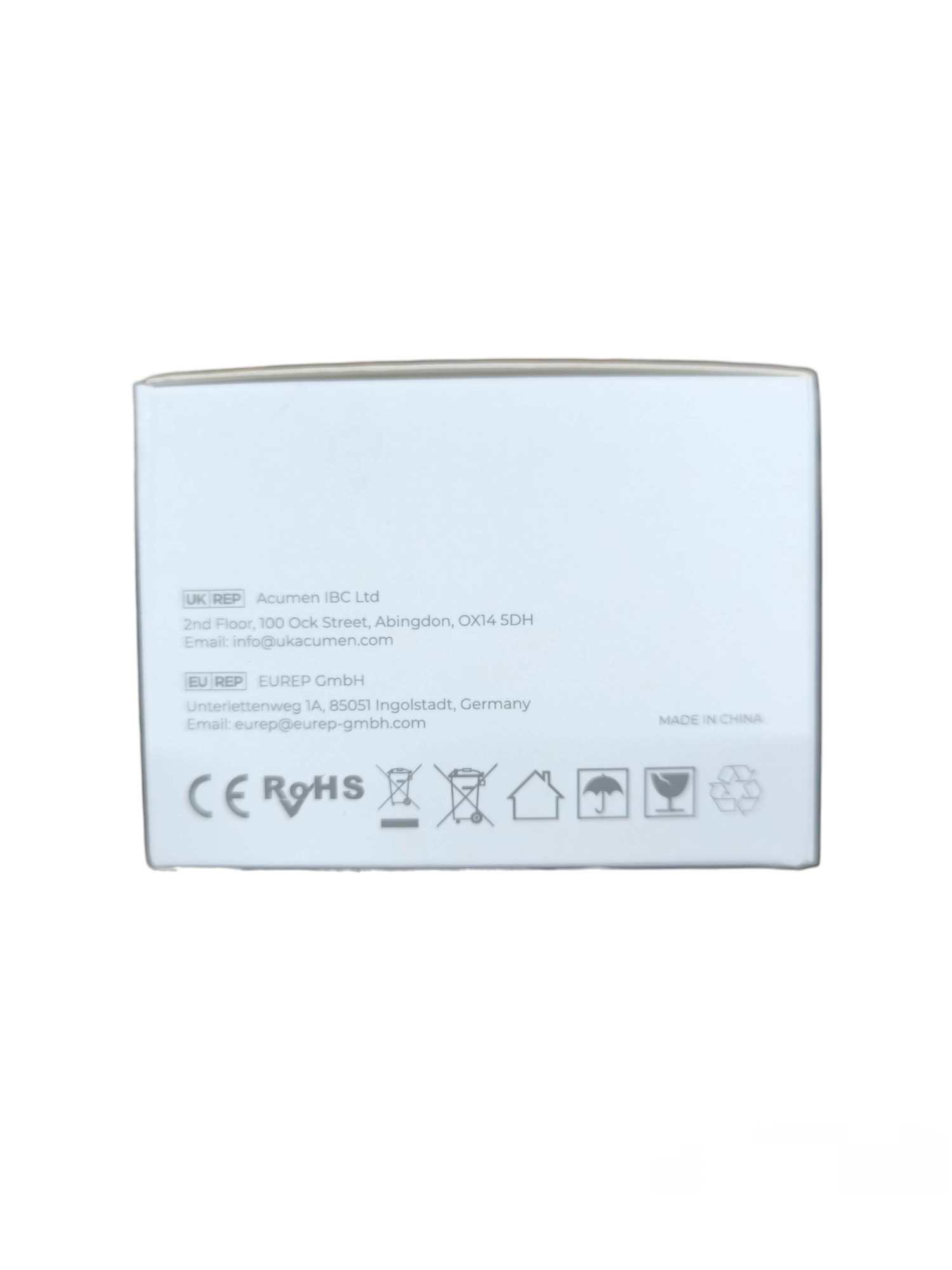Aegislink wireless interlinked smoke alarm packaging box with safety and certification symbols