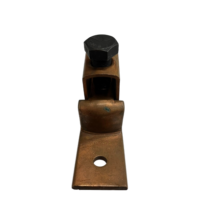 Local electrical circuitry solderless terminal lugs 200mm - 250mm with attached bolt on black background