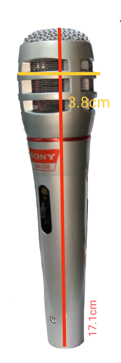 Sony microphone with microphone cord studio vocal recording handheld device