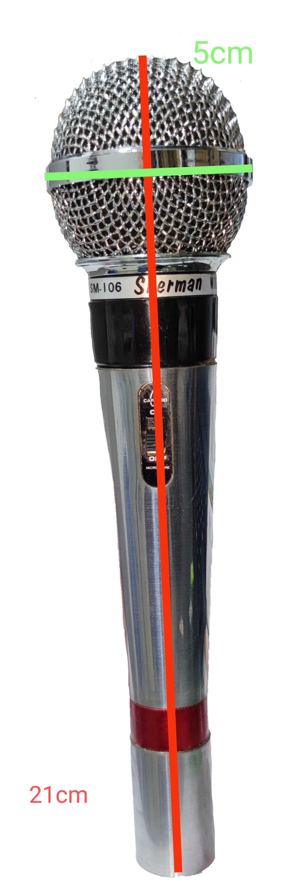 Sherman microphone with a special cord FM AM microphone accessory for clear audio performance