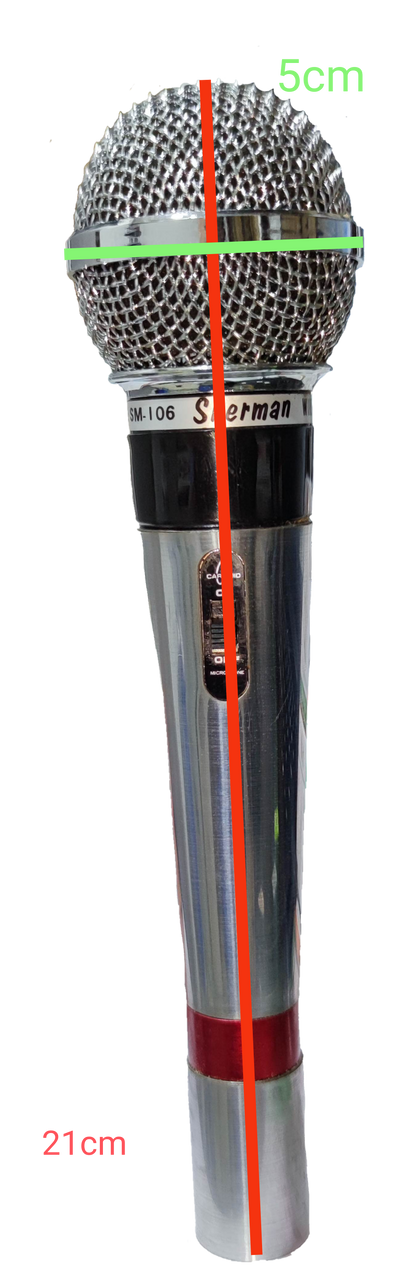 Sherman microphone with a special cord FM AM microphone accessory for clear audio performance