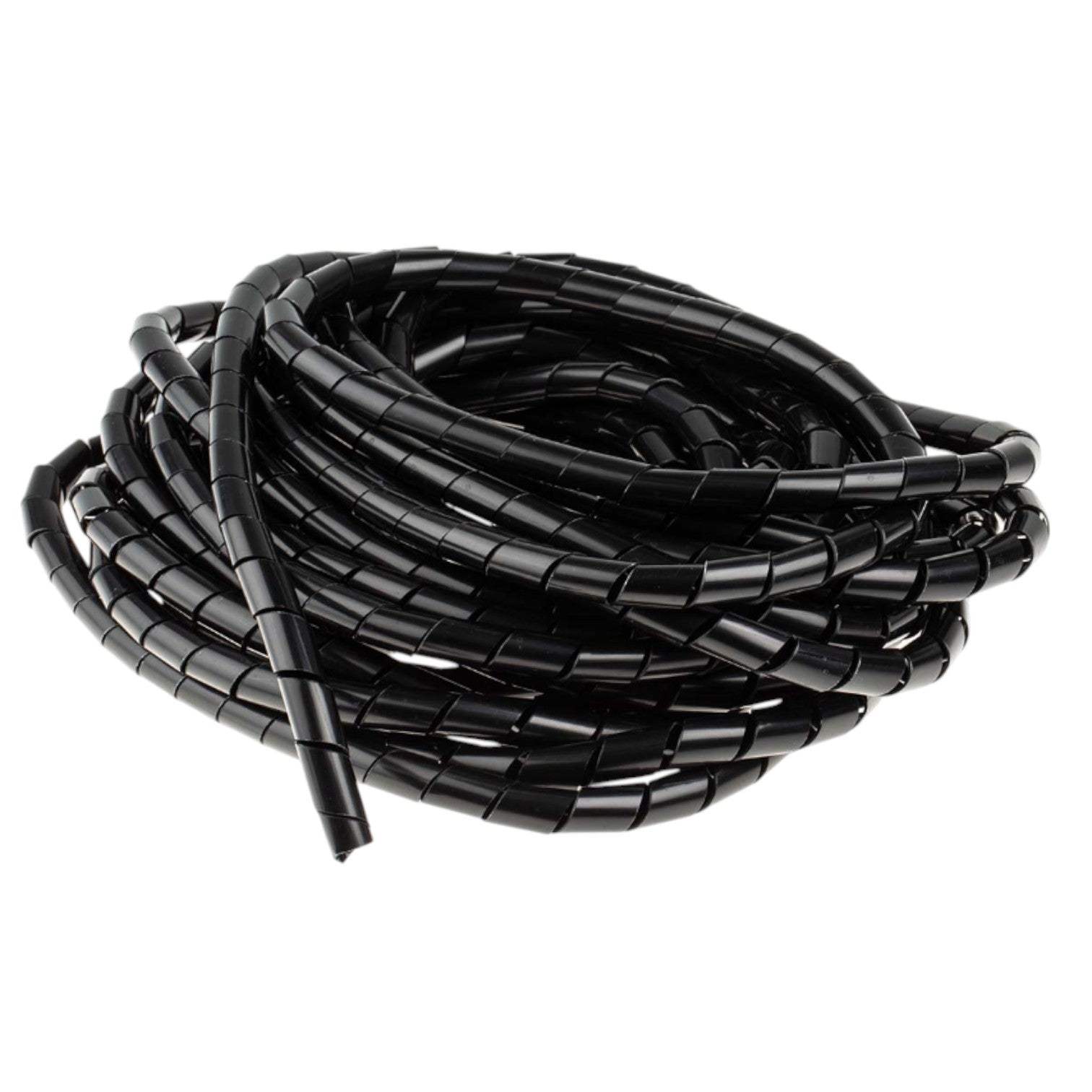 Spiral cable wrap 9mm black 10 meters for organized and tidy cable management