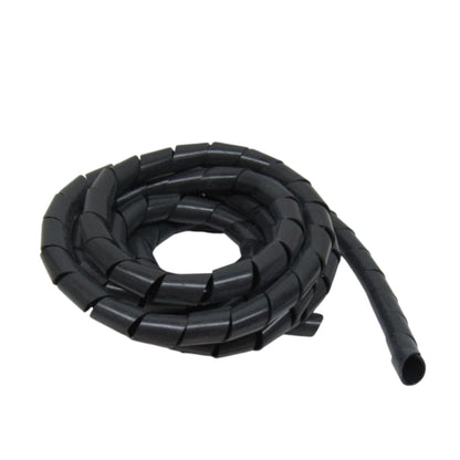 Wixim spiral cable wrap 9mm black 10 Meters for organizing and protecting cables