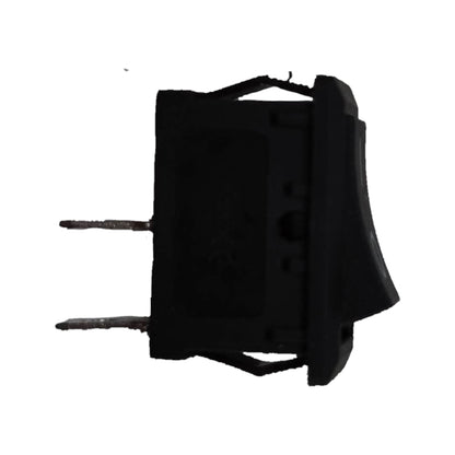 SPST rocker switch 3A 125V in black, ideal for controlling electrical devices safely
