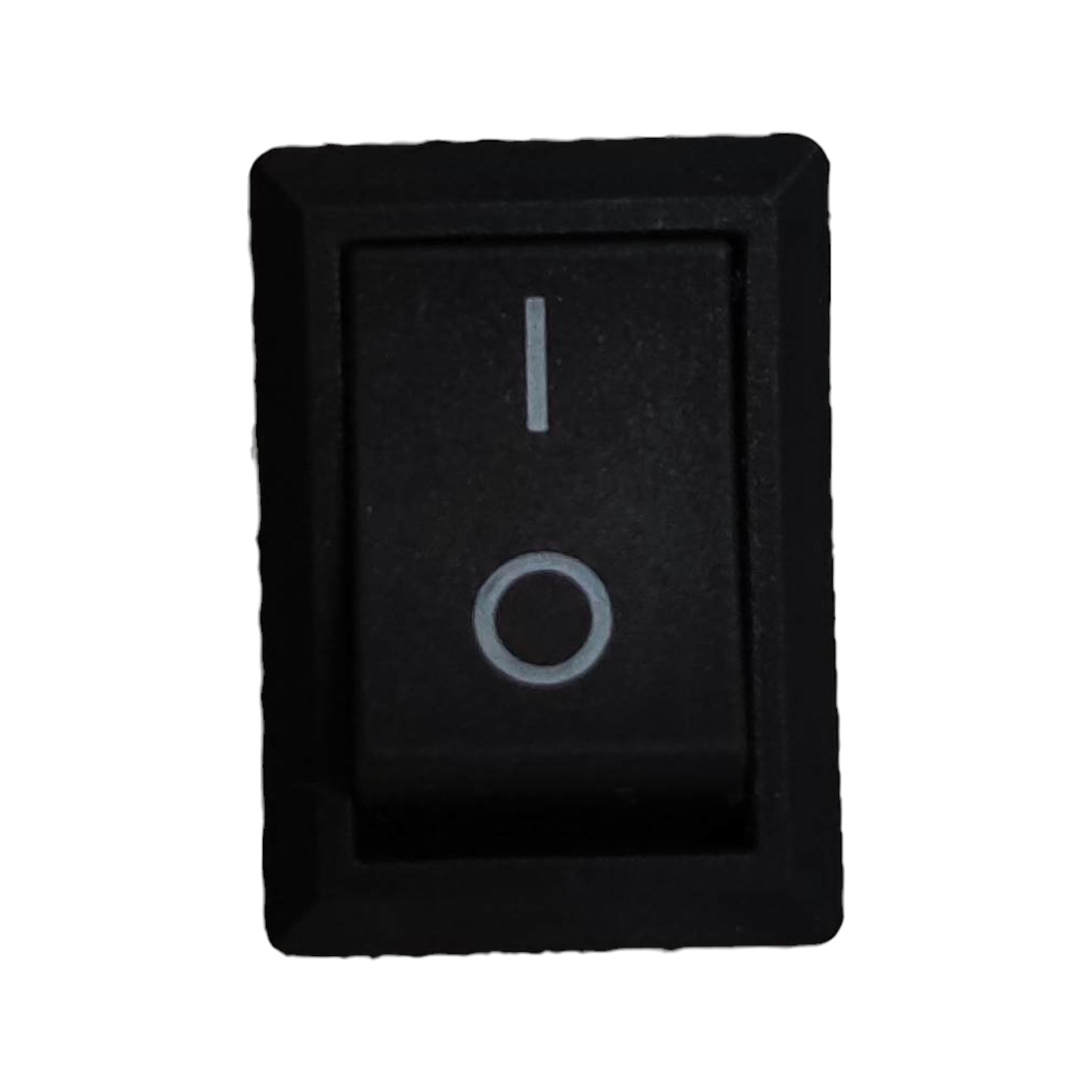 SPST rocker switch 3A 125V in black for easy on-off control in electrical applications